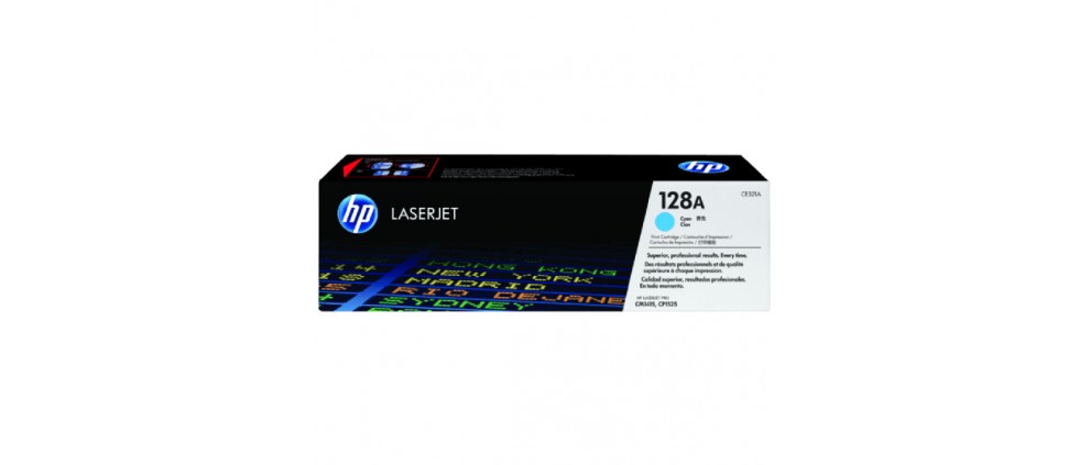 HP 128A Cyan Original LaserJet Print Cartridge (CE321A) (1.3K)